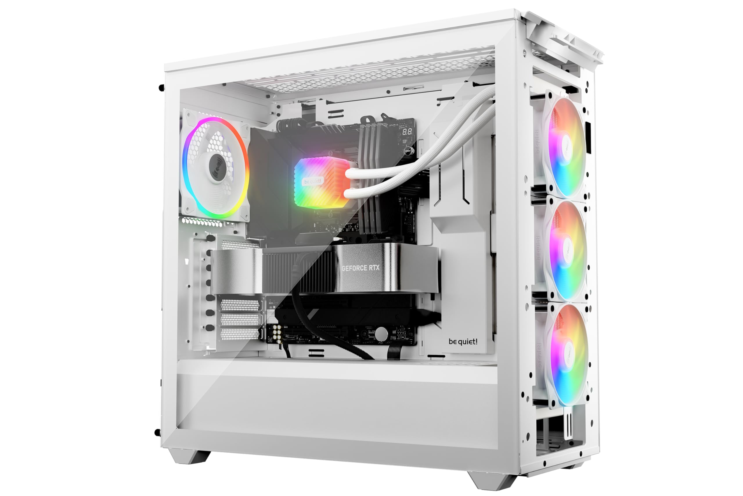 be quiet! Light Loop 360mm | All in One Water Cooling System | Quiet CPU Cooler | ARGB CPU Cooling Block | Customizable ARGB with Hub | White | BW023
