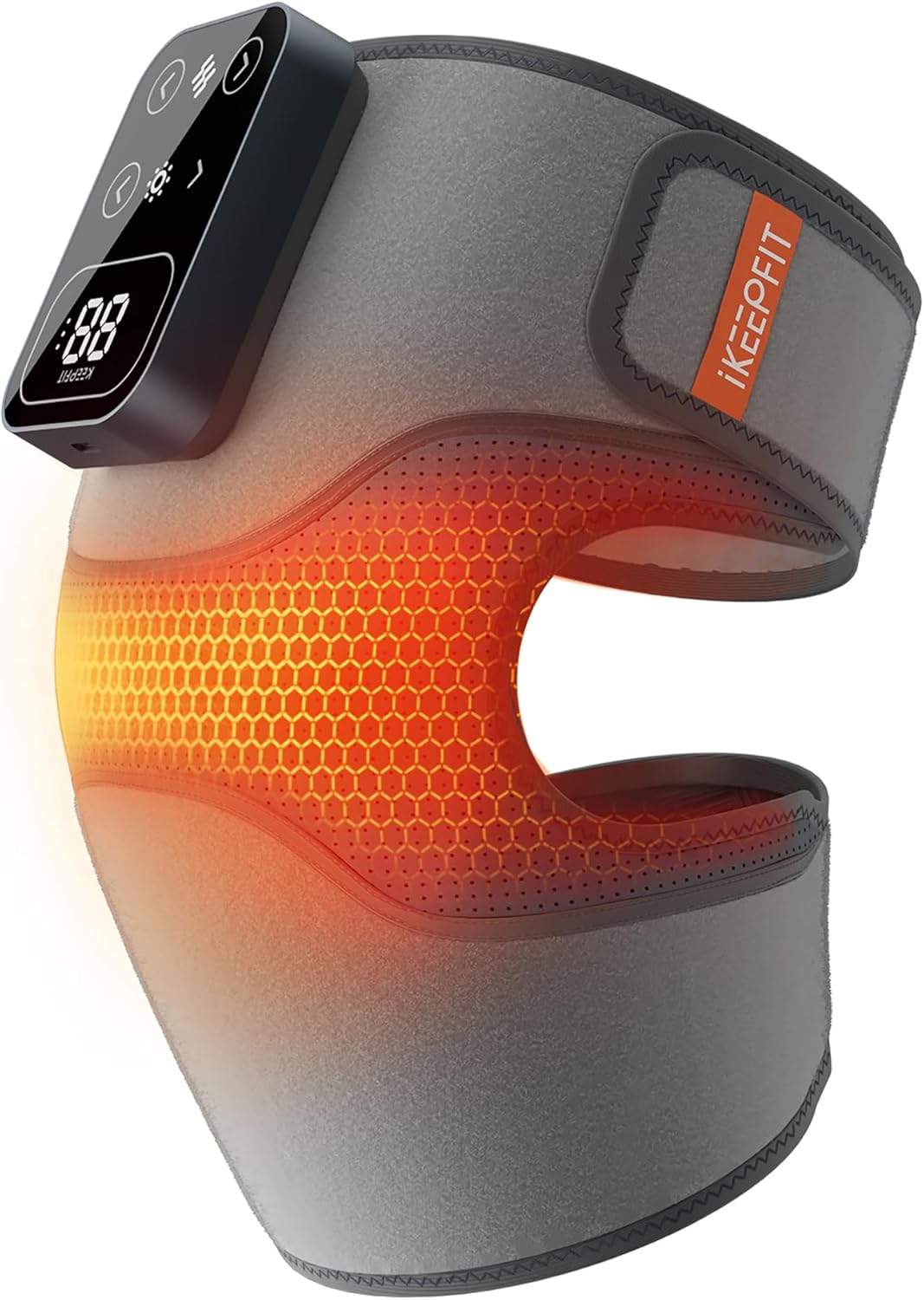 Cordless Knee Massager with Heat Vibration for Pain Relief, MAXwarm 4.0[2025 Upgraded], Electric Heated Knee Brace with 5 Heat Levels and 3 Massage Mode, Gifts for Men Women(1-Pack, No0101)