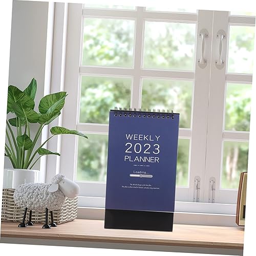 Miniatura 4 de STOBOK 5pcs 2023 Desk Calendar Mini Desktop Calendar Home Supply Portable Calendar Mini Tent Decor Desk Flip Calendar Desk Standing Calendar 2023