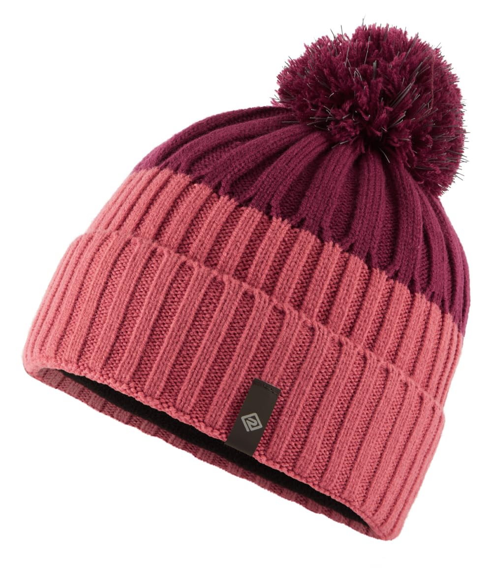 RONHILL Running, Bobble Hat, Salsa/Blackcurrant, O/S