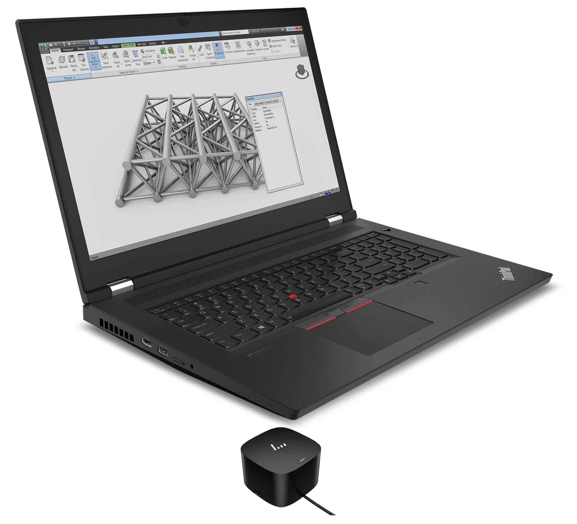 Lenovo ThinkPad P17 Gen 2 Workstation Laptop (Intel i9-11950H vPro 8-Core, 128GB RAM, 2x8TB PCIe SSD RAID 0 (16TB), RTX A2...