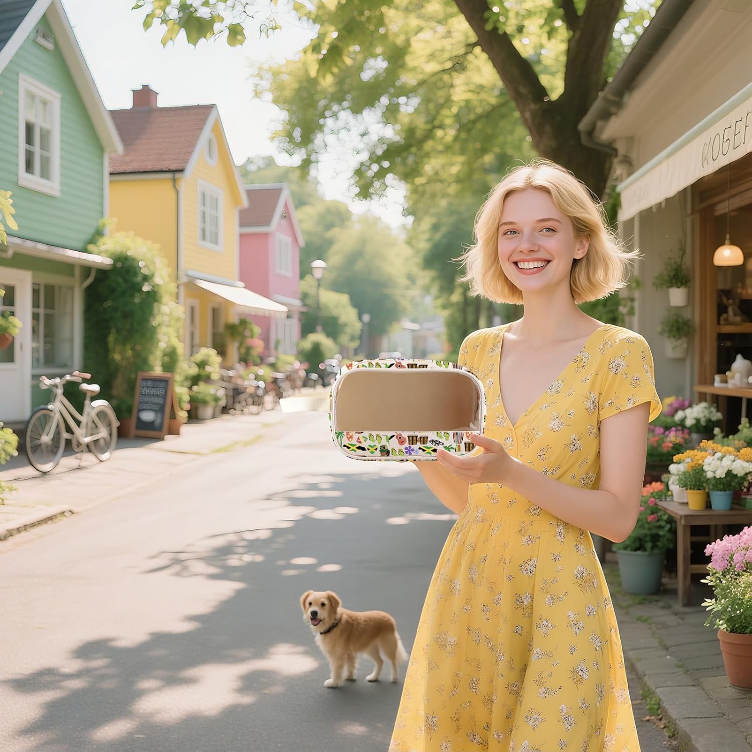 Jamaica Vacation Clear Makeup Bag Jamaica Lovers Transparent Cosmetic Bag Jamaica Travel Girls Trip Gift Jamaica Souvenirs Gift For Traveler (JamaicaClear-US) - Image 4