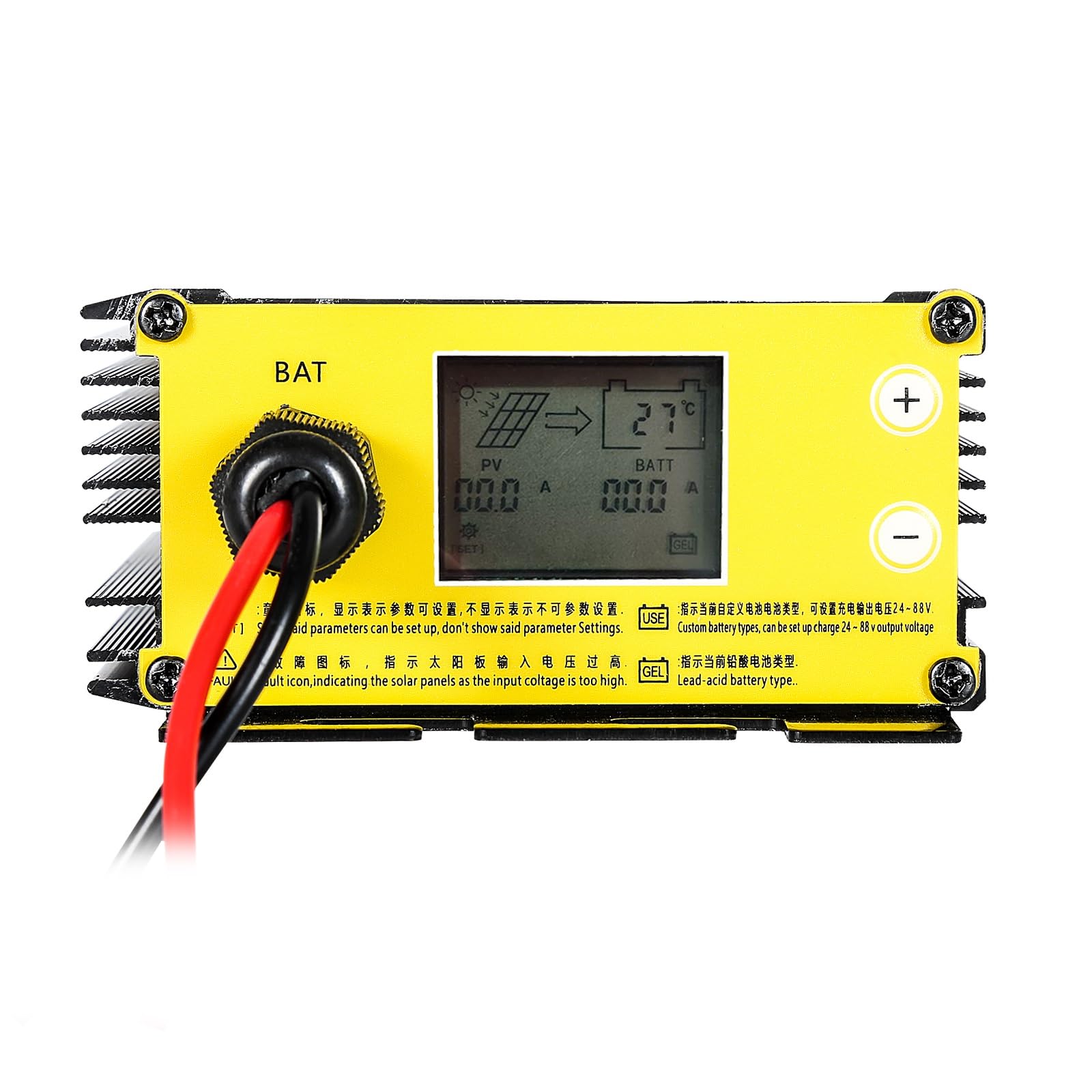 Jadeshay MPPT Boost Solarladeregler, Solarladeregler MPPT Boost Solar Charge Controller 400W 24V 36V 48V 60V 72V Spannungsregler für Elektrofahrzeuge