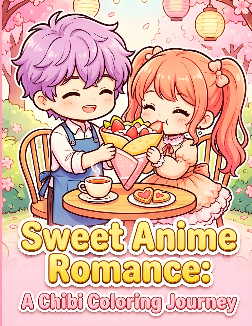 Sweet Anime Romance: A Chibi Coloring Journey: 30 Adorable Kawaii Couple Scenes for Teens and Adults: Cute Manga Style Illustrations for Relaxation and Stress Relief (Sweet Chibi Romance Series)