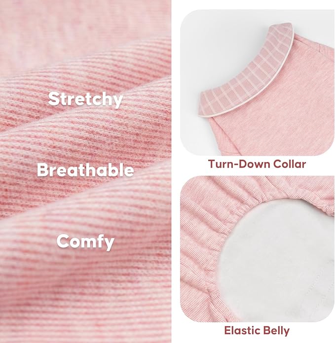 KYEESE Pijamas para Perros, Talla 2XL (40-58 lbs), Color Rosa miniatura 3