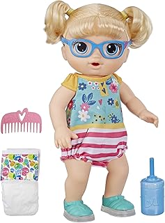 Boneca Baby Alive Bebê Passos E Sorrisos Loira - E5247 - Hasbro Baby Alive Boneca Baby Alive Bebê Passos E Sorrisos Loira Amarelo/rosa E Azul.