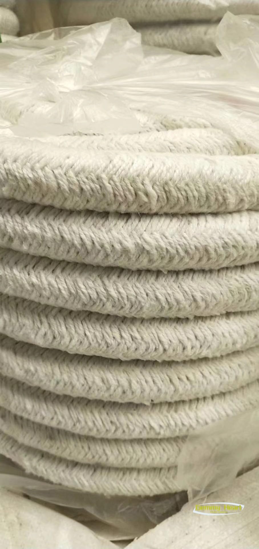 Nastro in fibra ceramica per confezionamento di pressacavi ad alta e bassa temperatura, isolamento ignifugo da 5 m, per sigillatura industriale e uso ad alta temperatura (48 mm x 48 mm)