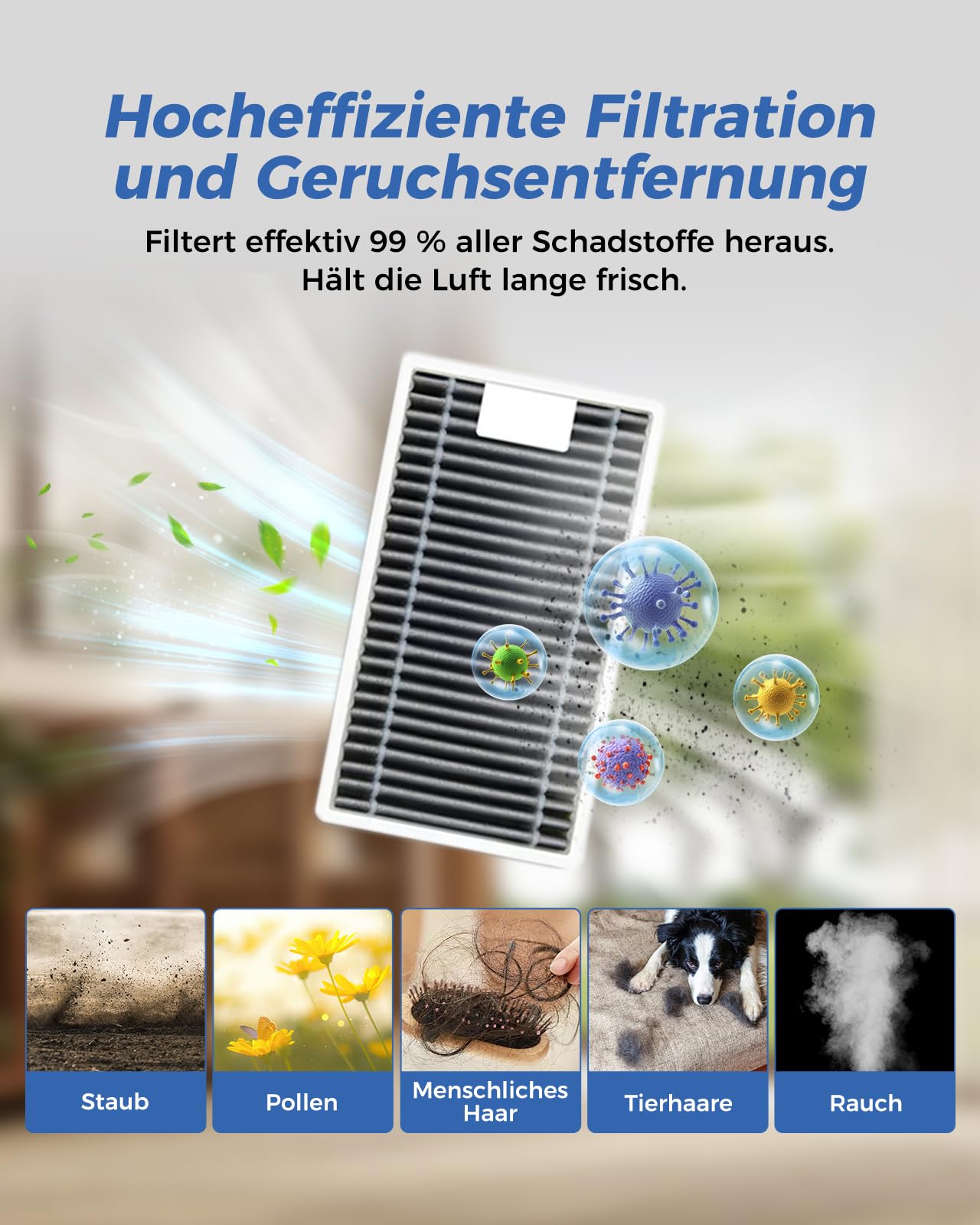 T90 PRO Omni Zubehör für ECOVACS DEEBOT T90 PRO Omni / T90 Omni / X12 PRO Omni Saugroboter, 23 Stück Ersatzteileset for ECOVACS T90 PRO Omni: Hauptbürste, 2 Wischroller, 6 Staubbeutel, 6 Filter