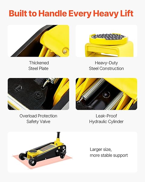 VEVOR 3-Ton Low-Profile Floor Jack 4