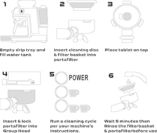Miniatura 2 de Tabletas de limpieza de café expreso para limpieza de máquina de café Breville, tabletas de limpieza para Jura Miele, Philips Bosch Ninja Luxe
