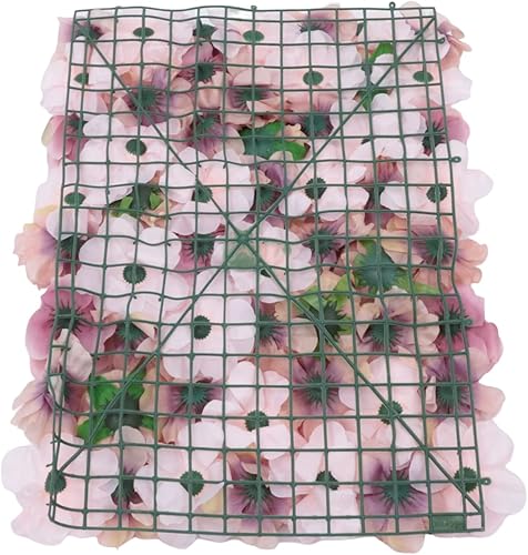 Miniatura 7 de DNYSYSJ Paquete de 6 paneles de pared de flores artificiales, decoración de pared de flores de 24 x 16 pulgadas, telón de fondo floral para