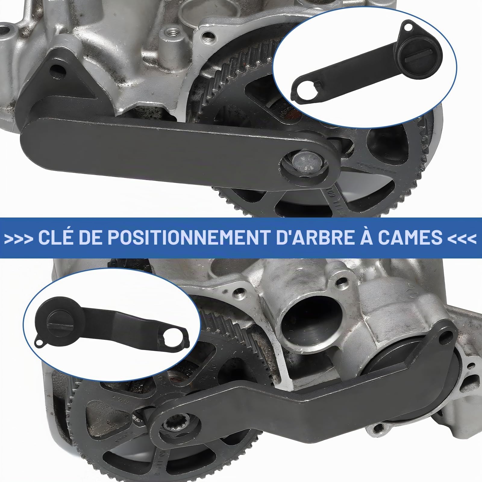 lalago 6pcs Calage Distribution Kit, Outils Courroie de Moteur, Outillage Réglage d'arbre Compatible avec VW/A3, pour VAG EA211 Series 1.2L 1.4L 1.4T 1.5T 1.6L FSI TSI TFSI Moteurs Puretech PSA Ford
