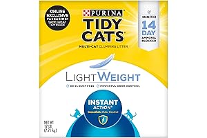 Purina Tidy Cats Light Weight, Low Dust, Clumping Cat Litter, LightWeight Instant Action