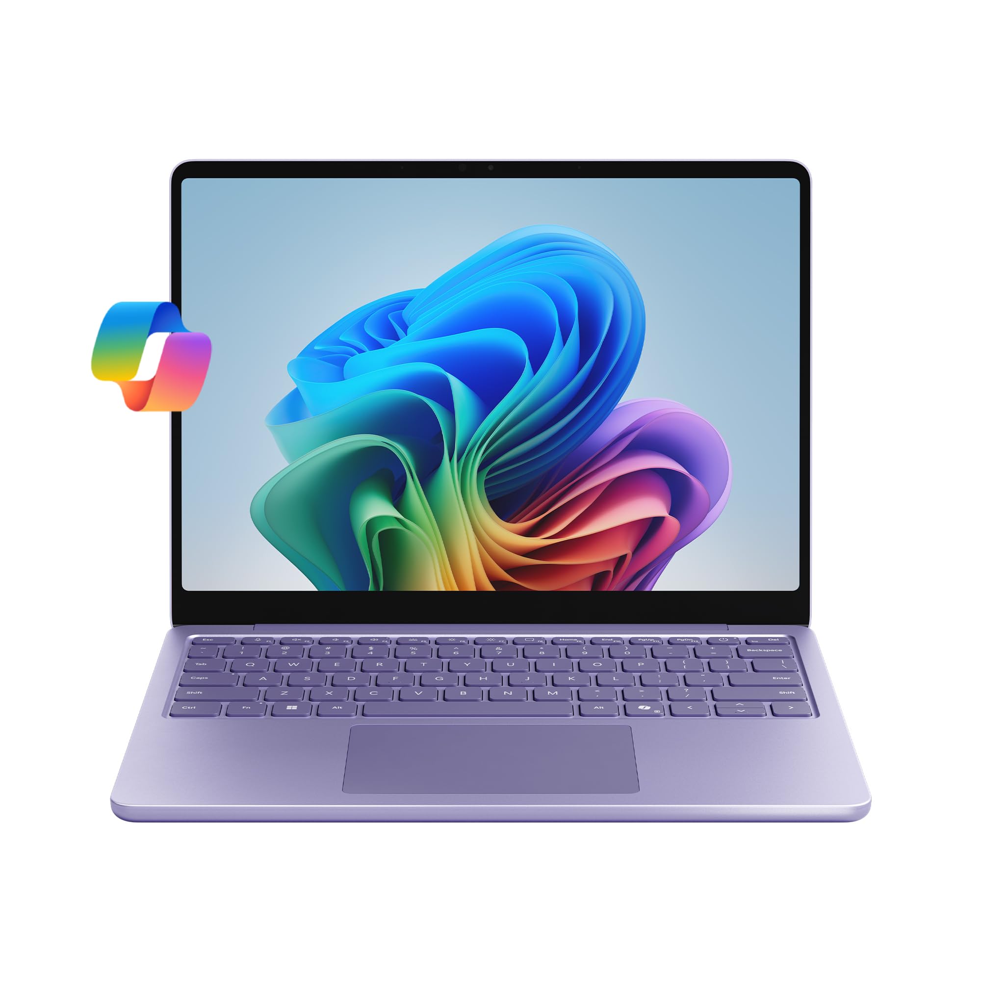 microsoft surface laptop 2025 windows 11 copilot pc 1334 touchscreen display snapdragon x plus 8 core 16gb ram 512gb ssd storage violet