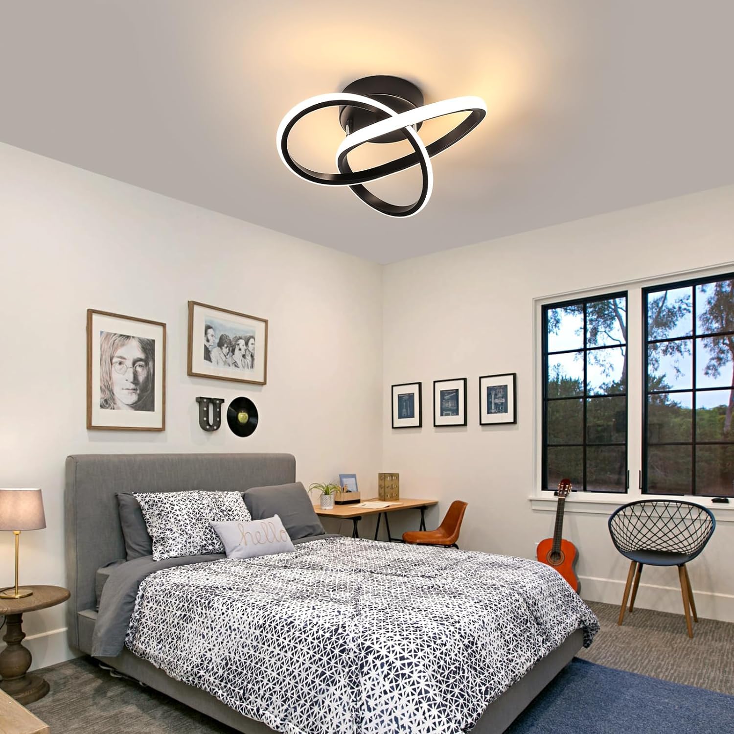 Comely Plafoniere LED, Lampada da Soffitto Moderna 30W 3300LM, Lampadario LED Soffitto per Soggiorno Camera da Letto Corridoio Cucina, Luce Calda 3000K, Dia 30cm