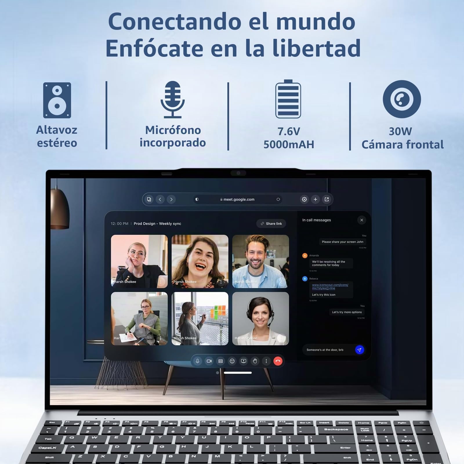 Ordenador Portátil 15,6 Pulgadas con Celeron N150 Procesador, Win 11 PC Portátil 16GB RAM DDR4 SSD 512GB, Laptop 1080P FHD IPS Desbloqueo Huellas Dactilares/Teclado Retroiluminado Computadora Portatil