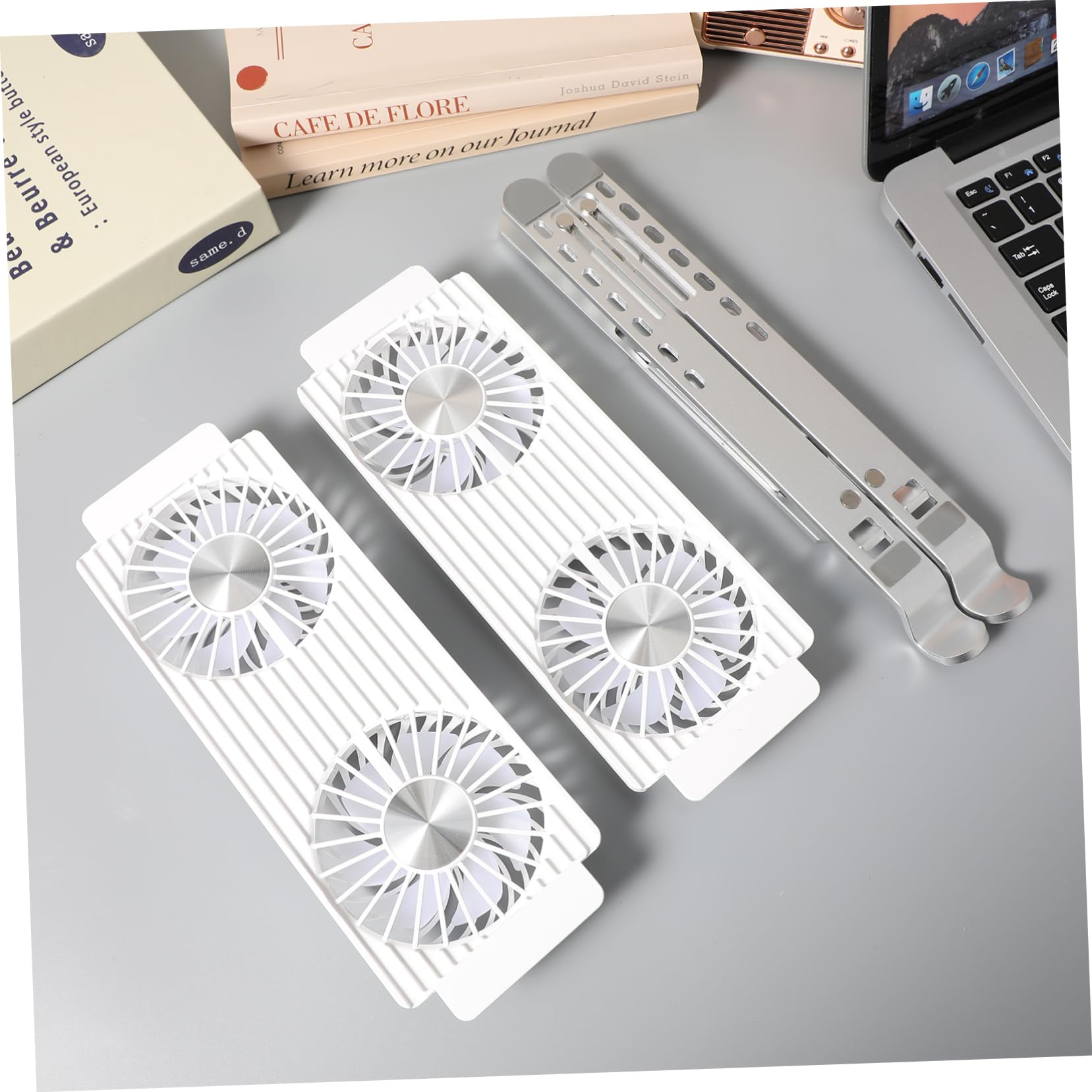 Uonlytech Supporto Ventilato Per Laptop Base Di Raffreddamento Per Computer Portatile Con Ventole Multiple Struttura Stabile e Design Ergonomico Per Uso Quotidiano