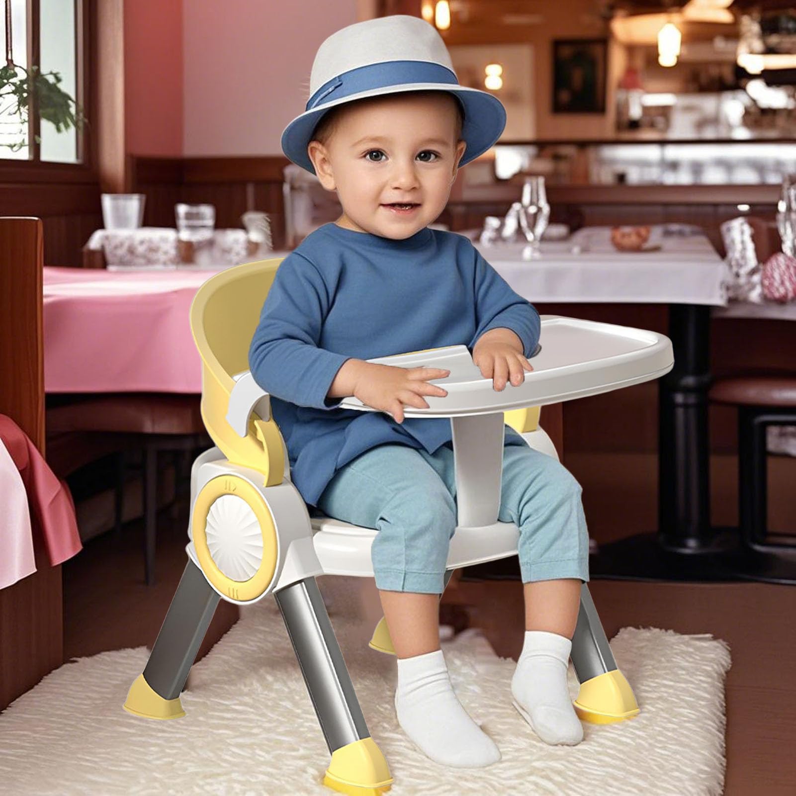 Seggiolino Pappa Neonato Seduta Studio Multifunzione Musicale Per Bambini