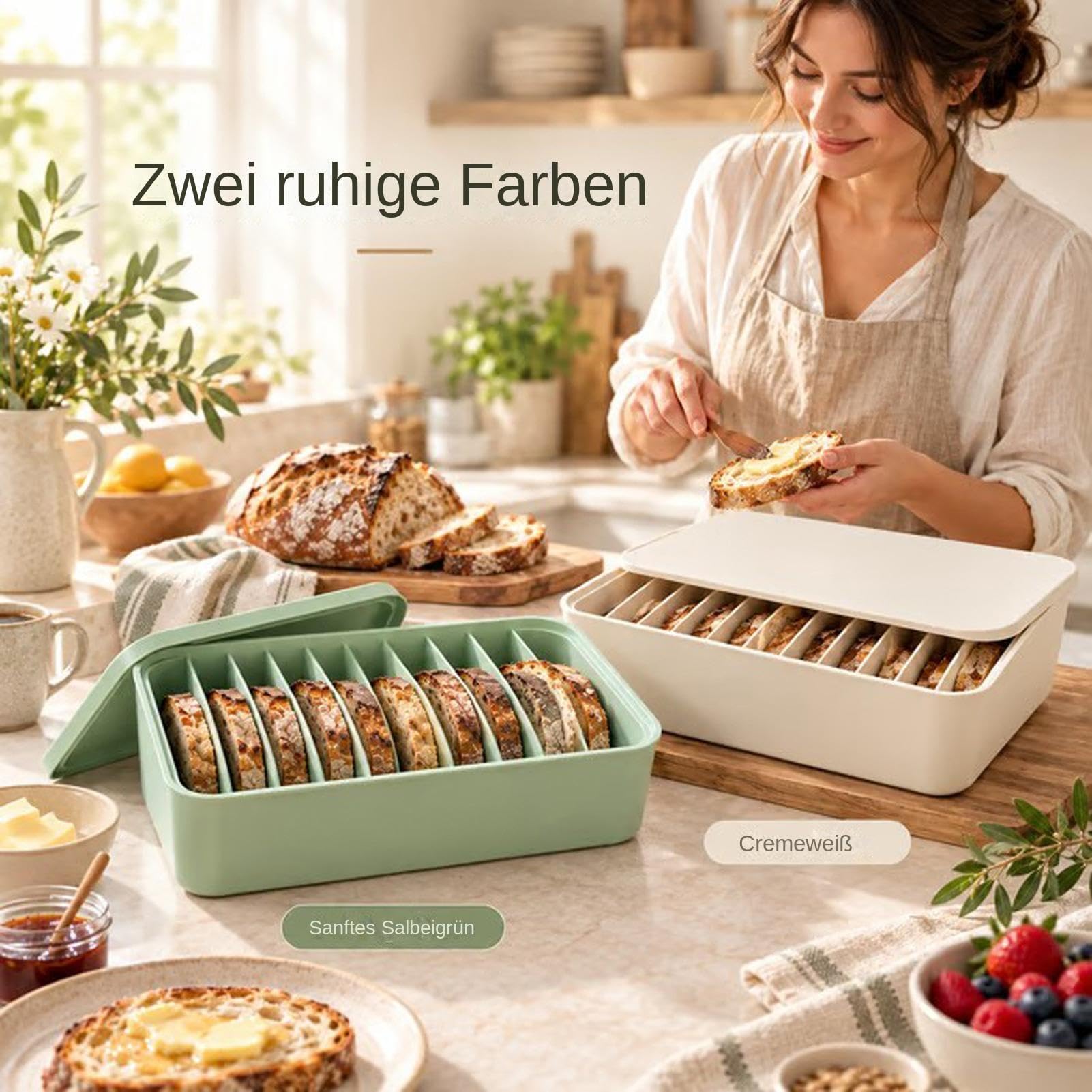 Generisch Brot-Gefrierbox aus Silikon mit 11 Fächern, Aufbewahrungsbehälter