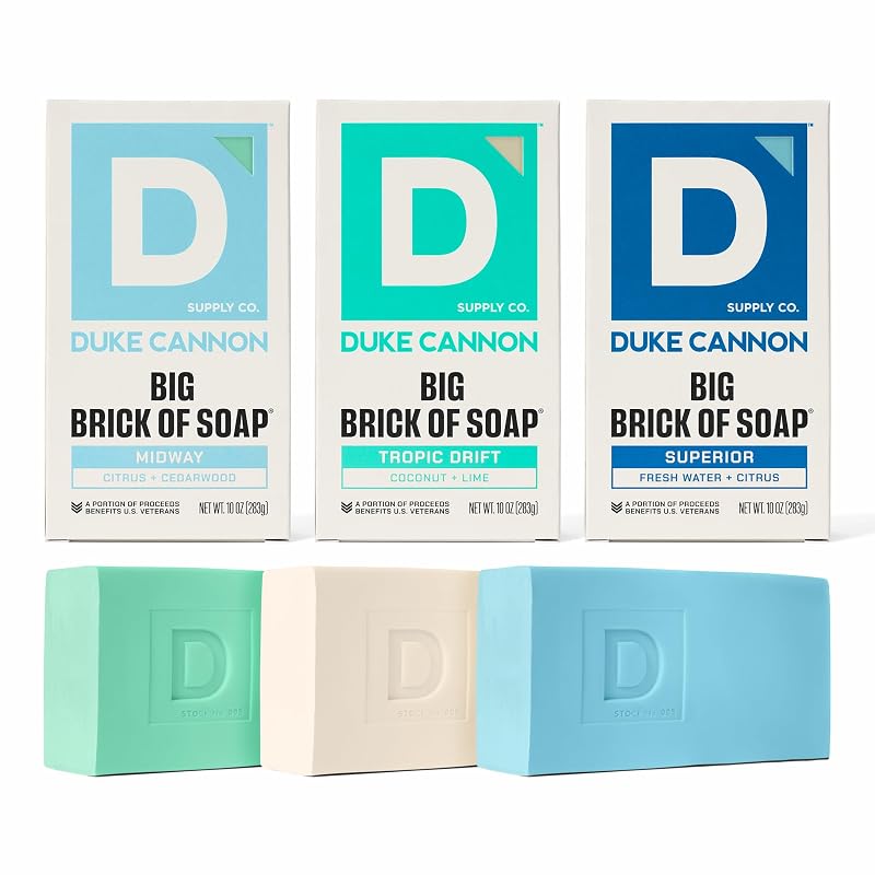 Sabonete em Barra Duke Cannon Supply Co com 3 Unidades – Midway, Superior e Tropic Drift – 283 g cada