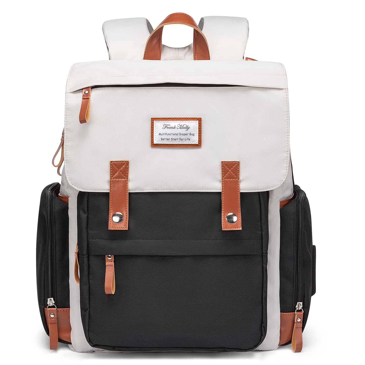 Frank MullyDiaper Bag Backpack Frank Mully Large Multifunction Travel Baby Bag for Mom Dad