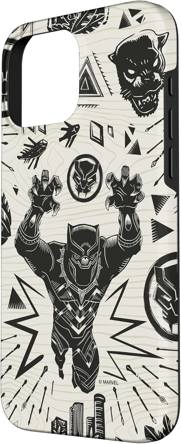 Marvel Black Panther Wakanda Forever Inked Case for iPhone 16 Pro Max