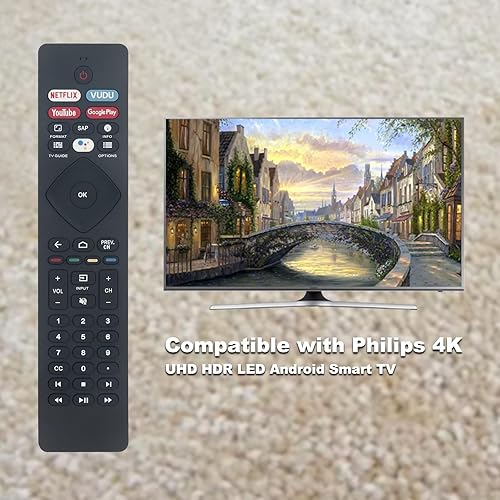 Miniatura 2 de Nuevo NH800UP sub RF402A-V14 BT800 Reemplazo de voz remoto para Philips 4K UHD HDR LED Android Smart TV 75PFL5704/F7 50PFL5704/F7 55PFL5604/F7
