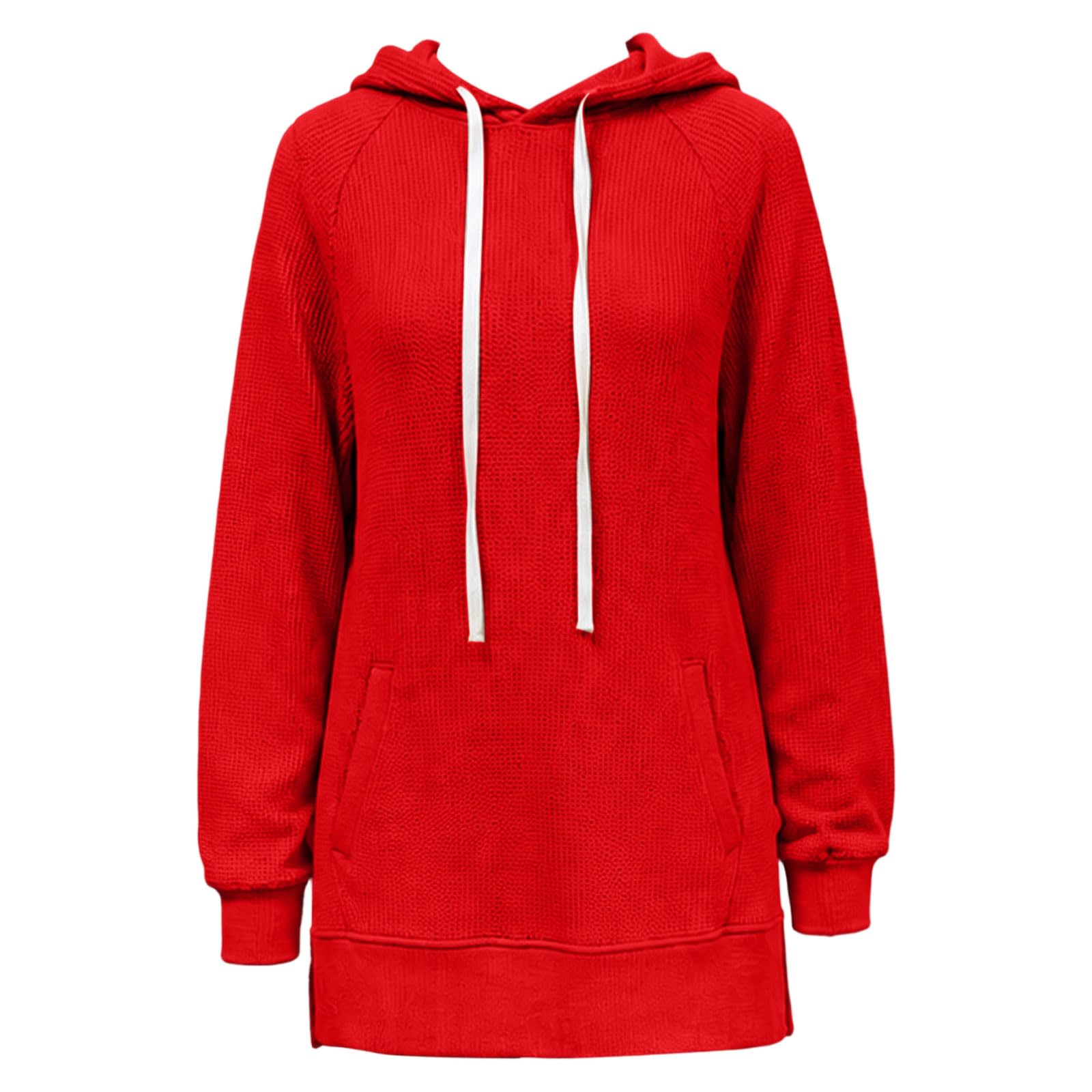 Felpa con Cappuccio da Donna a Tinta Unita per Autunno/Inverno, vestibilità Ampia, Lunghezza Media, con Tasche. Felpa Donna Zip