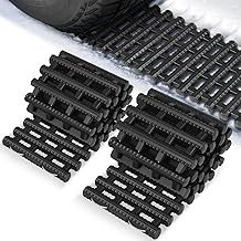 Auto Dynasty [2PC] 32" Traction Mat Portable Recovery Tracks Mat Traction Board Non-Slip Max Capacity Load 7-Ton Compatible with Most Vehicles, for Snow, Ice, Mud and Sand Emergency Aid, Black