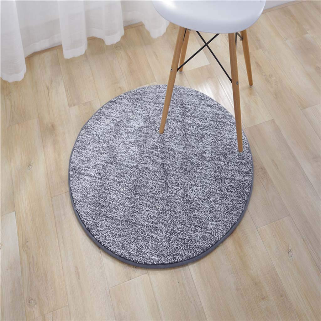 Tapis de chevet de chambre anti sol froid couleur unie 110cm
