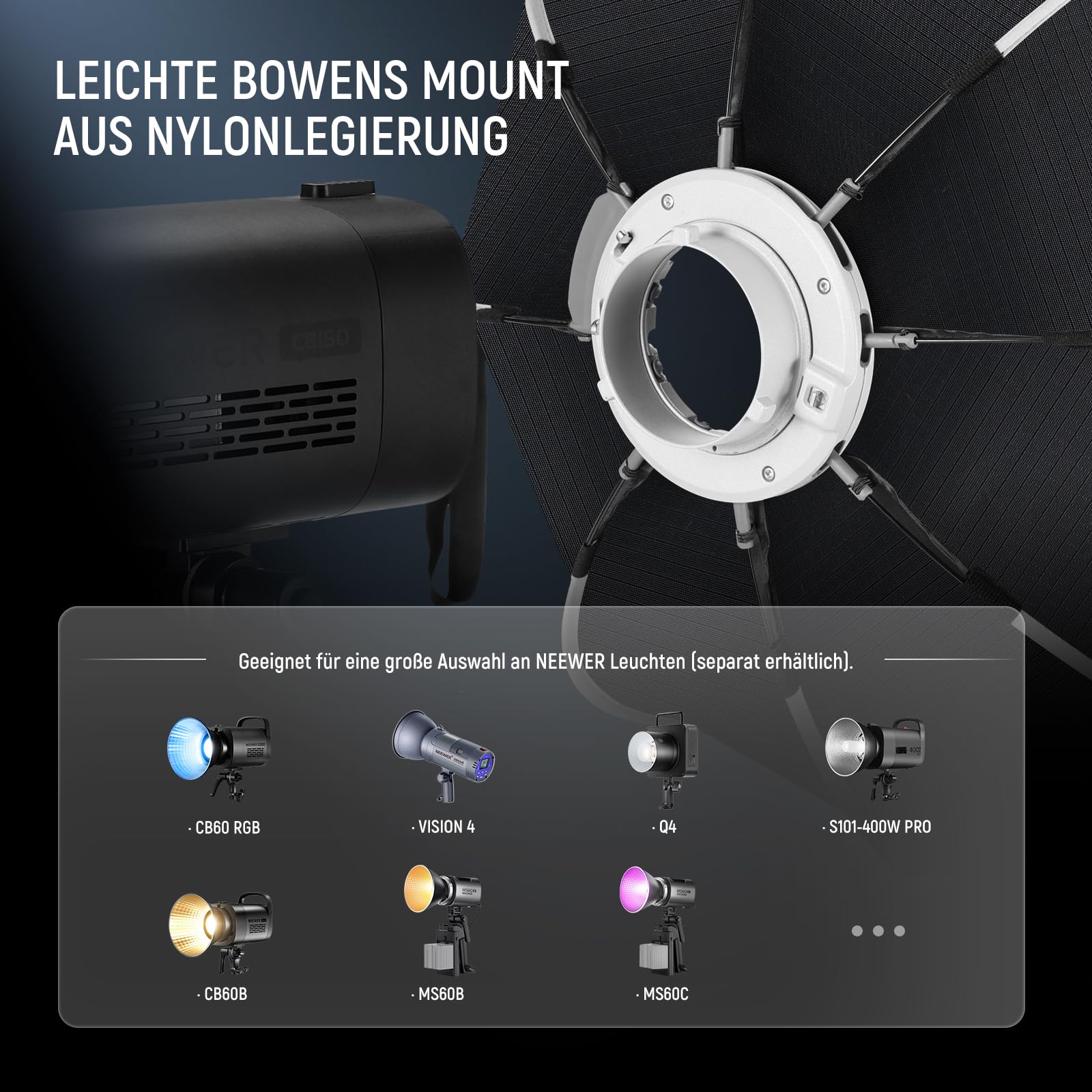 Amazon | NEEWER 65cm 八角形ソフトボックス オクタゴン Bowens