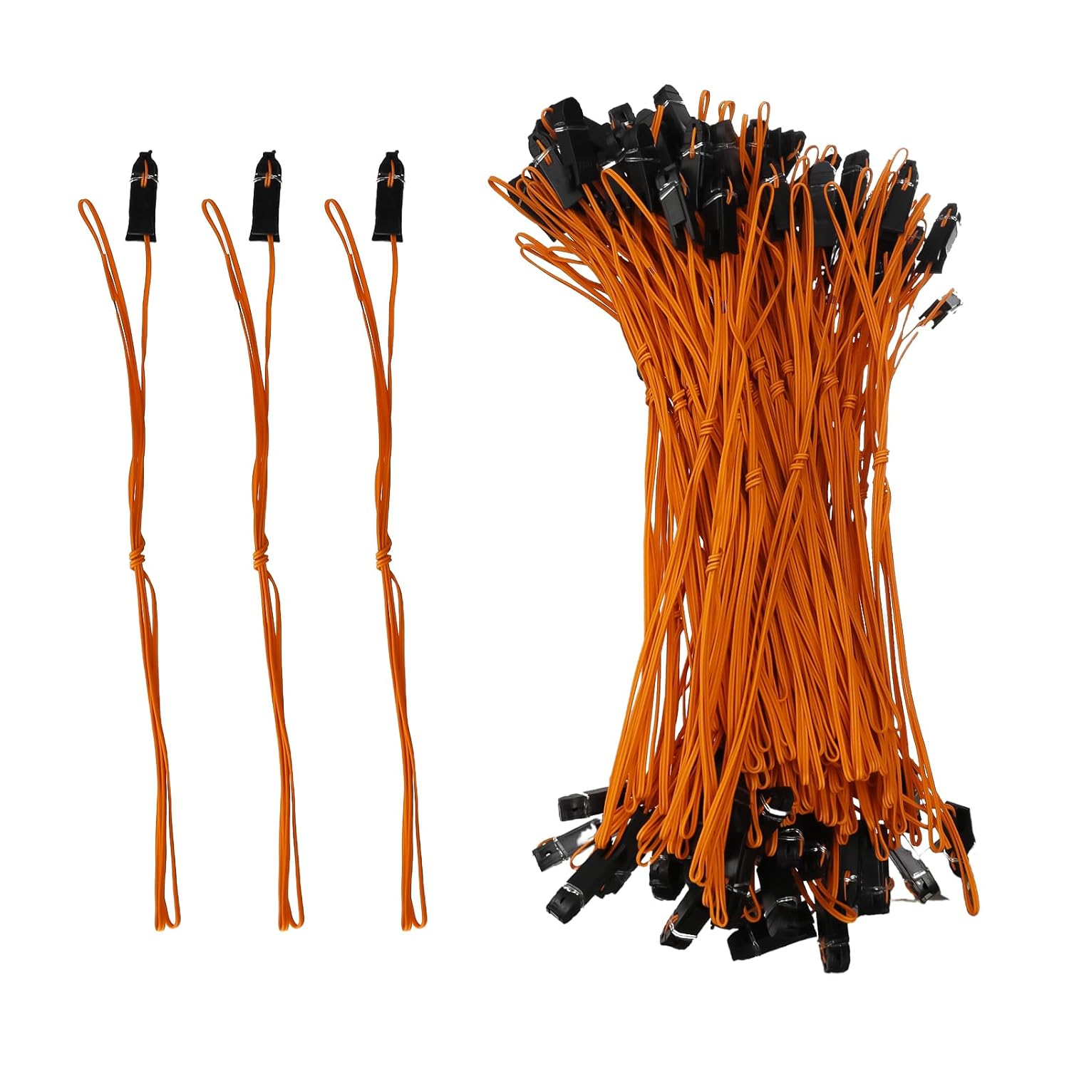 100pcs 100cm(39.37in) Electric Connecting Wire Clip Cable for Stage, Wedding, Party, Celebration & Performance