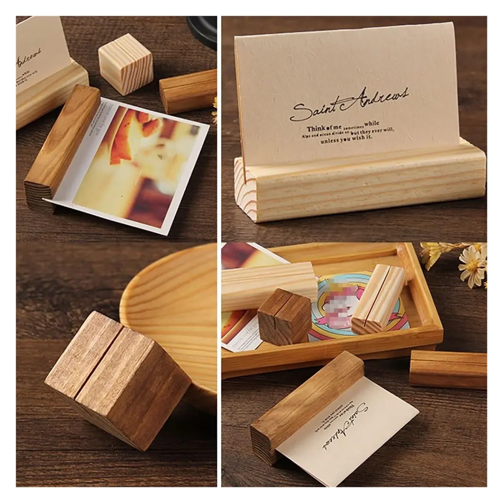 10 stücke Romantische Handwerk Papier Klemme Desktop Dekoration Hochzeit Liefert Tisch Zahlen Halter Fotos Clips(7x3x2cm Oblique 1)