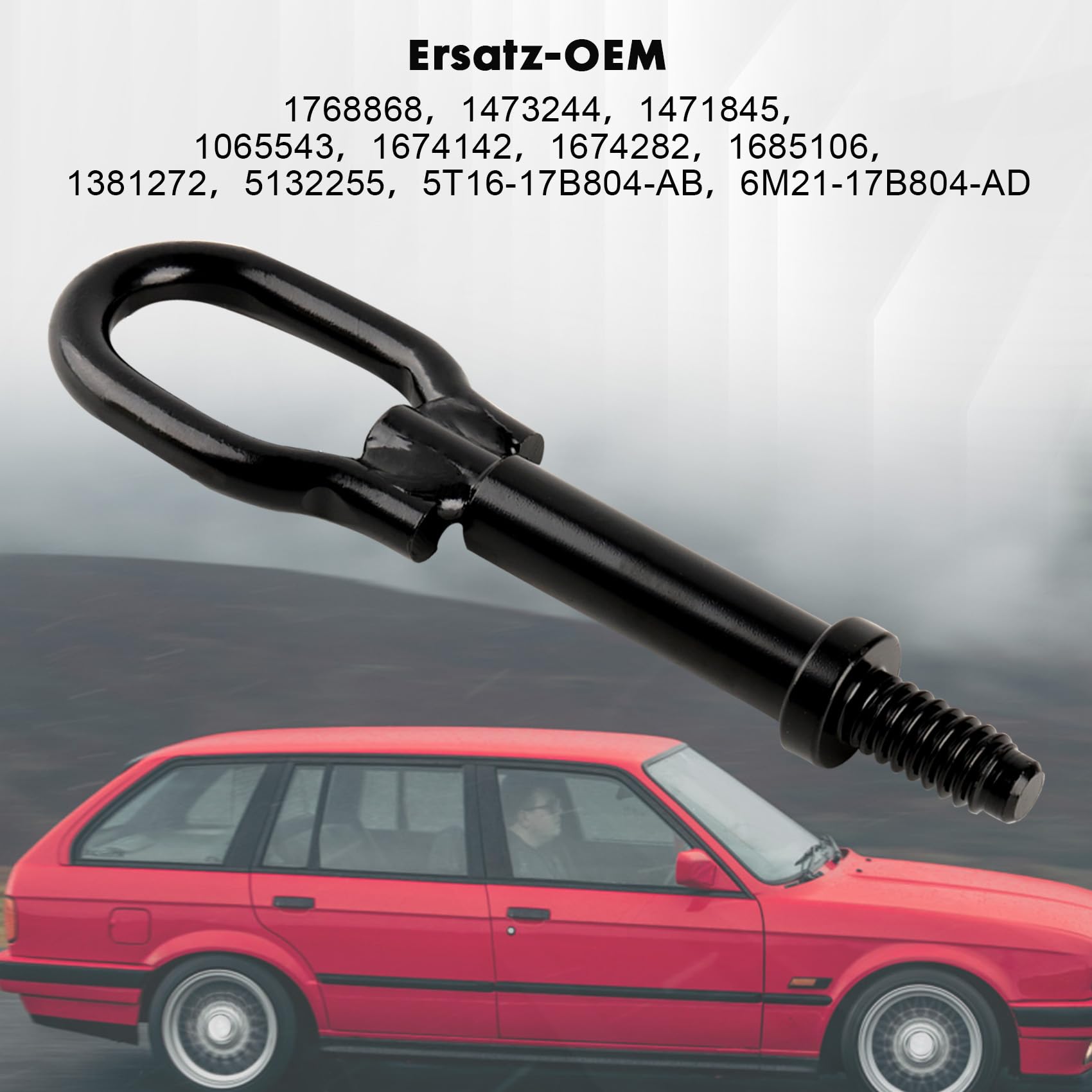 1768868 Crochet de remorquage pour Fiesta MK7 MK6 Focus MK2 MK3 Mondeo MK4 MK5 Grand c-max Ecosport Galaxy WA6