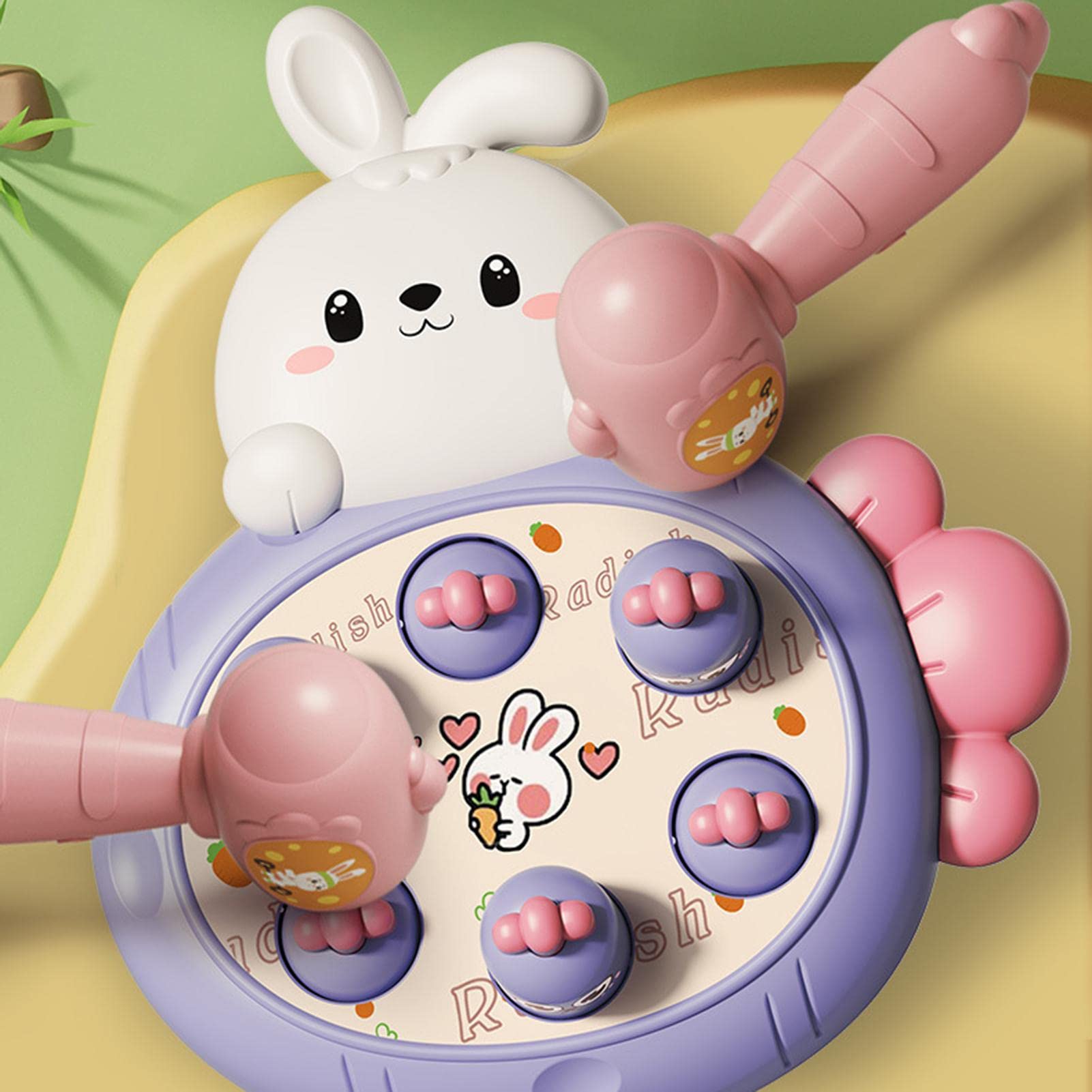 Jomewory Martillo De Juguete Para Niños – Conejo Golpeador Con Ventosas – Juego De Coordinación Mano-Ojo Para Niños De 3 A 8 Años – Regalo Educativo