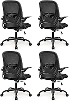 Vista 8 de Primy Silla de Oficina Ergonómica de Escritorio con Soporte Lumbar y Altura Ajustables, Silla Giratoria Transpirable de Malla