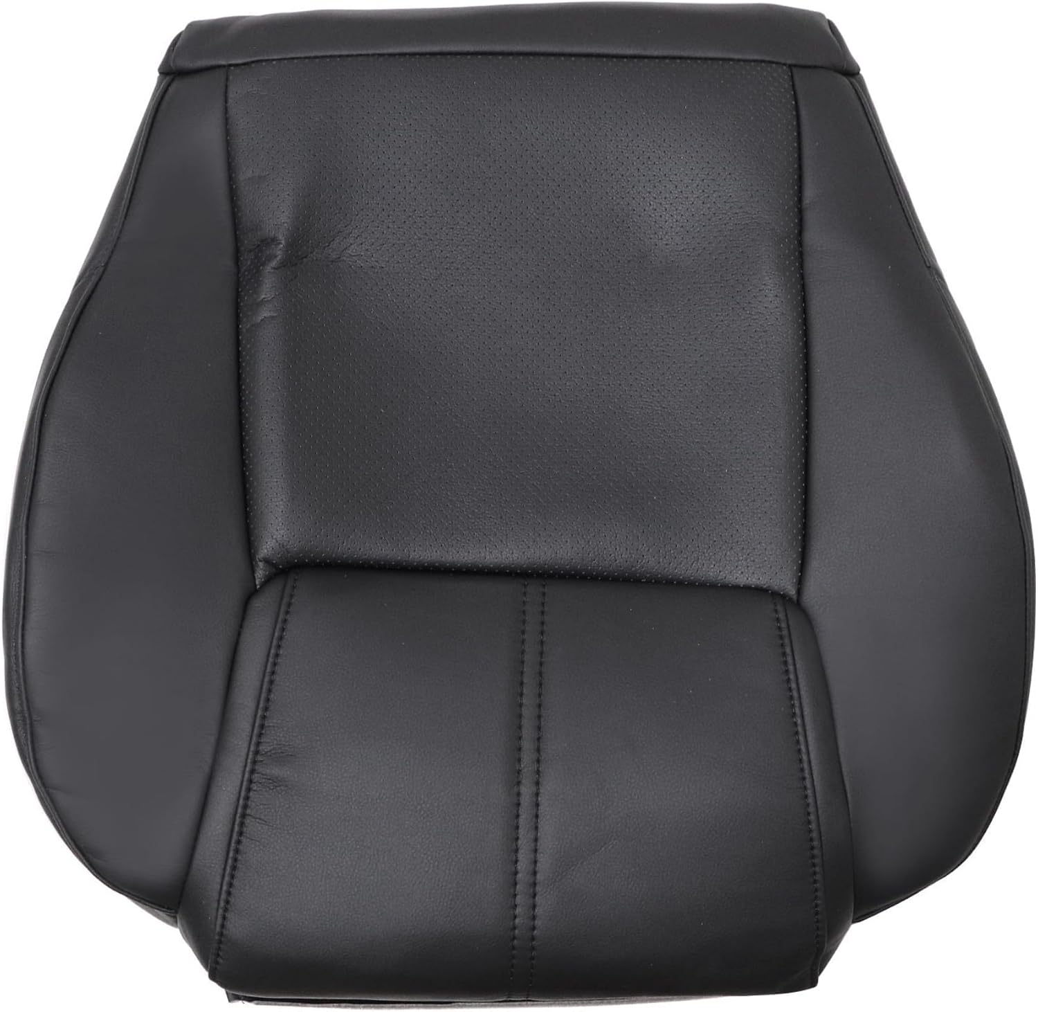 GXARTS Front Driver or Passenger Side Bottom Replacement Perforated Leather Seat Cover Black Compatible with Jeep Commander 2006 2007 2008 2009 2010