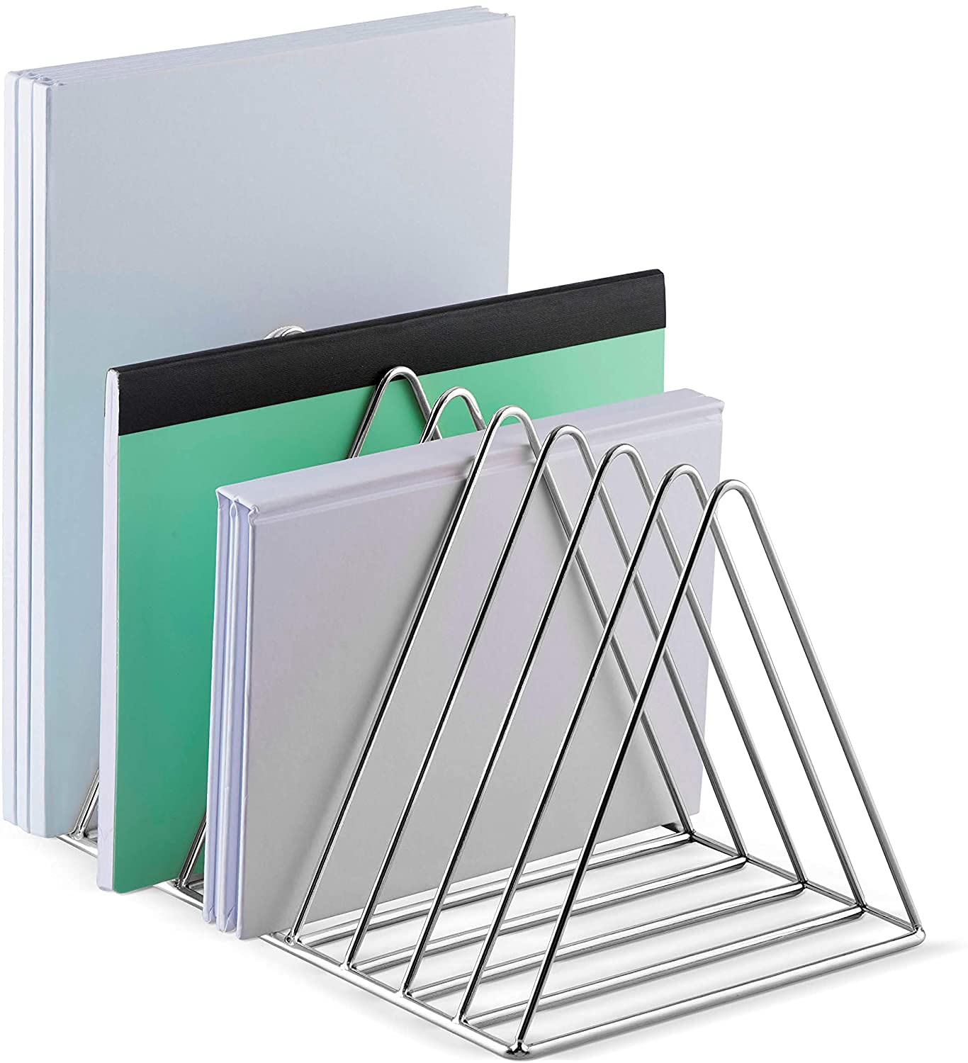 Magazine and Newspaper Stand for Table, Office Desk Book Organizer, File Stand (Pack of 1)-image-24