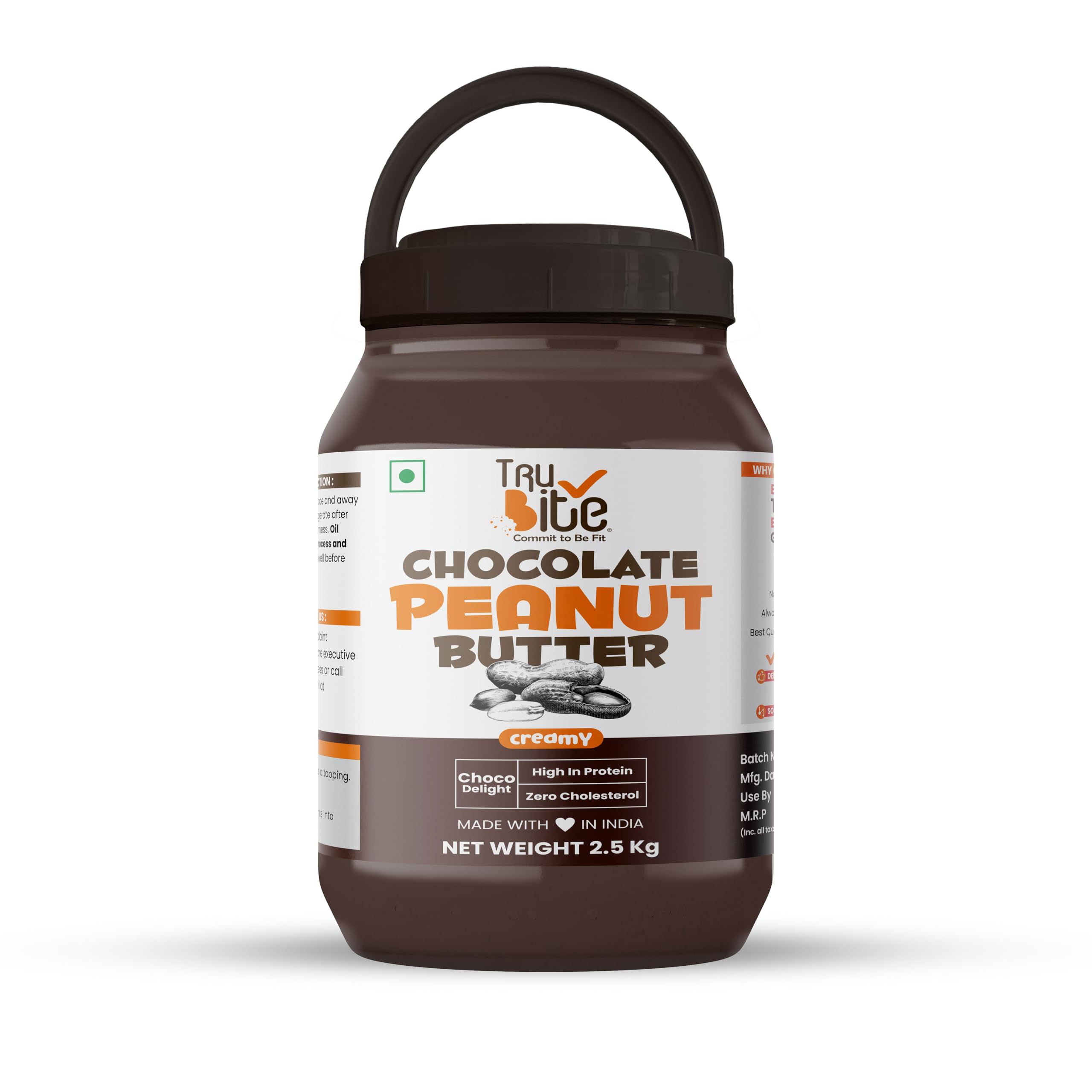 Trubite Chocolate Peanut Butter (Creamy) (2.5 kg) | High in Protein | Goodness of Dark Chocolate | No Cholesterol | Rich in Antioxidant (2.5KG) (B0B2MYHRF3) Amazon Price History, Amazon Price Tracker