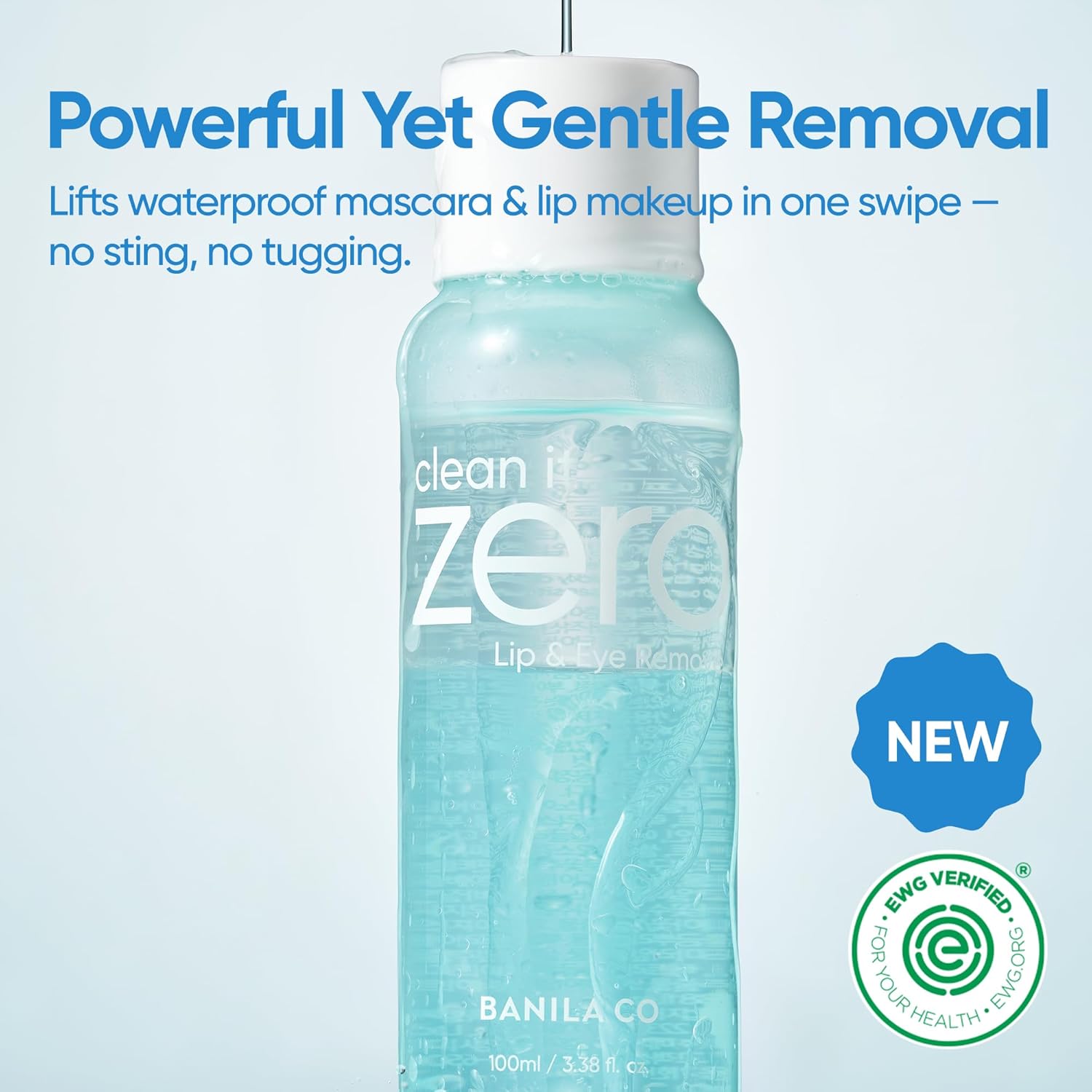 BANILA CO Clean it Zero Lip & Eye Remover | Gentle Bi-Phase Makeup Remover for Waterproof Eye & Lip Makeup | Vegan, Non-Irritating Formula with Coconut & Jojoba Oils (100ml / 3.38 fl.oz) - Image 2