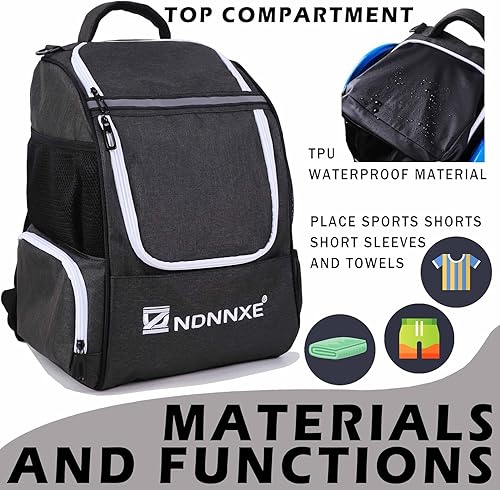Miniatura 3 de Bolsa de golf de disco, mochila de golf con capacidad de más de 26 discos, bolsas de golf duraderas y ligeras con 8 bolsillos de almacenamiento