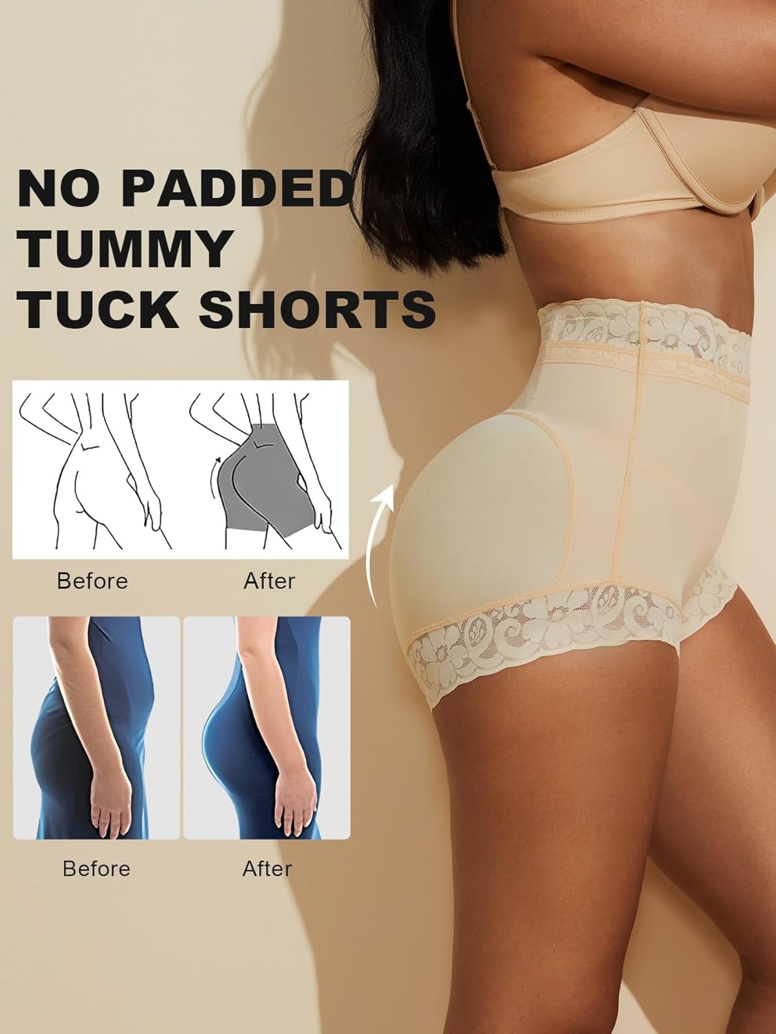 MOVWIN Tummy Control Shapewear Fajas Colombianas Moldeadoras Underwear Curvy Faja Shorts Butt Lifting Panties for Women - Image 3