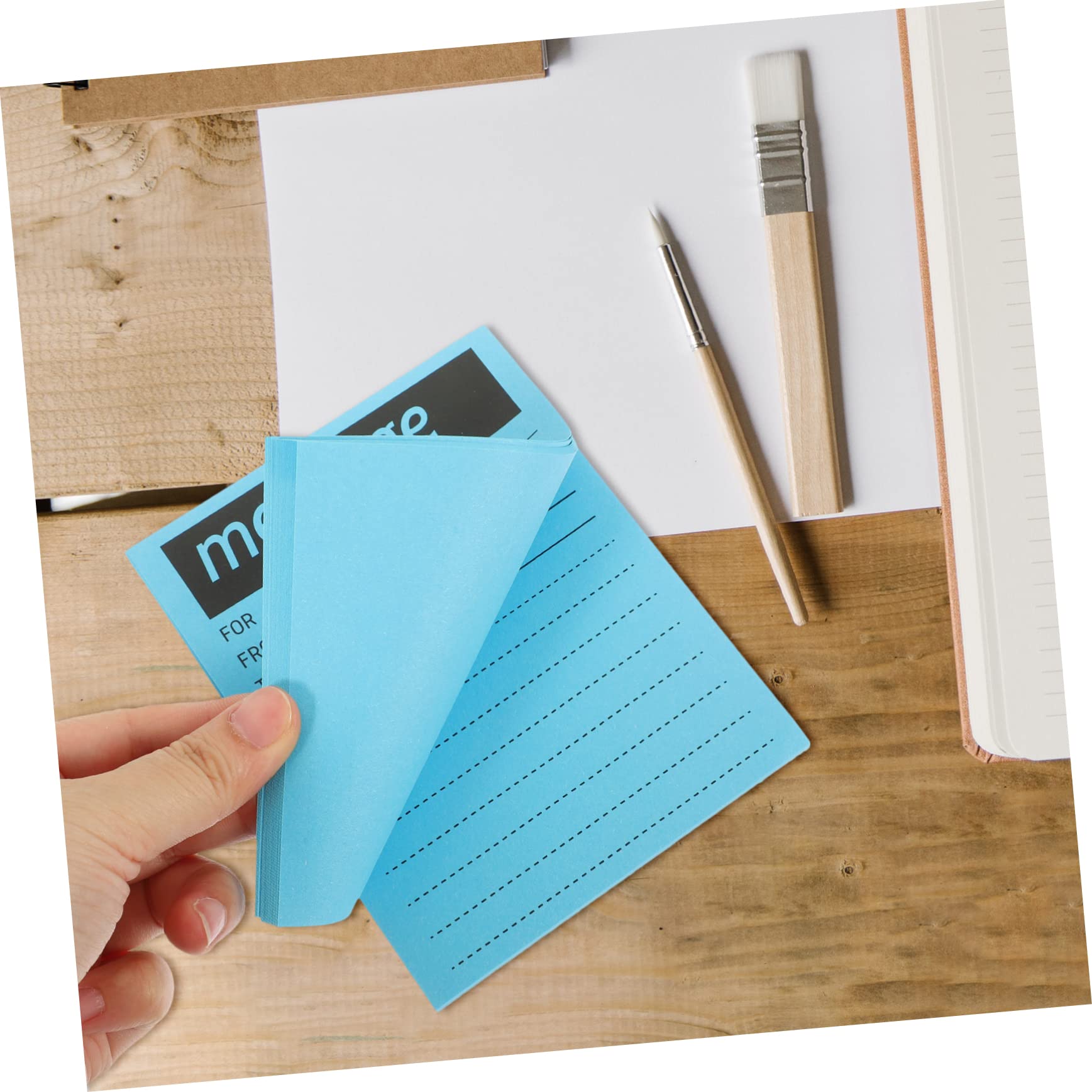 DOITOOL 2 Pezzi Blocchetti Memo Adesivi Colorati Fluorescenti Portatili Note Rimovibili per Scuola e Ufficio Carta Qualità per e Pianificazione