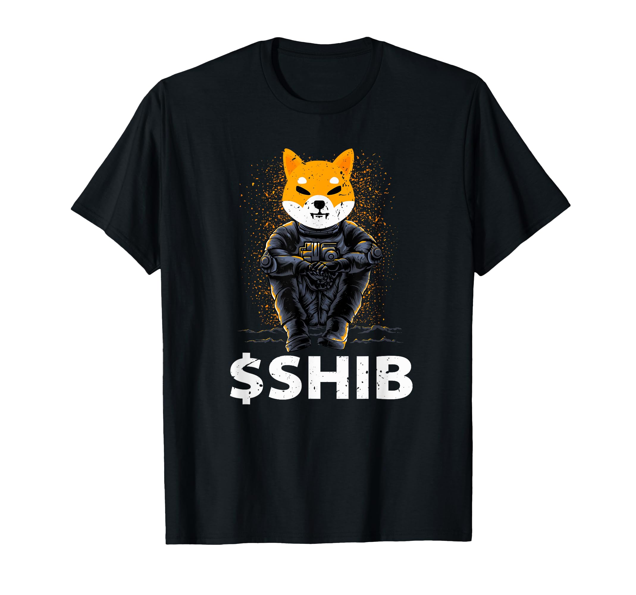 $SHIB Shiba Inu Coin Tee, Retro Astronaut Shiba to the Moon T-Shirt