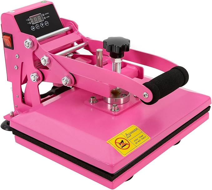 Prensa Térmica Sublimadora Digital 11.8 x 9 Pulgadas, 700W, Rosa miniatura 4