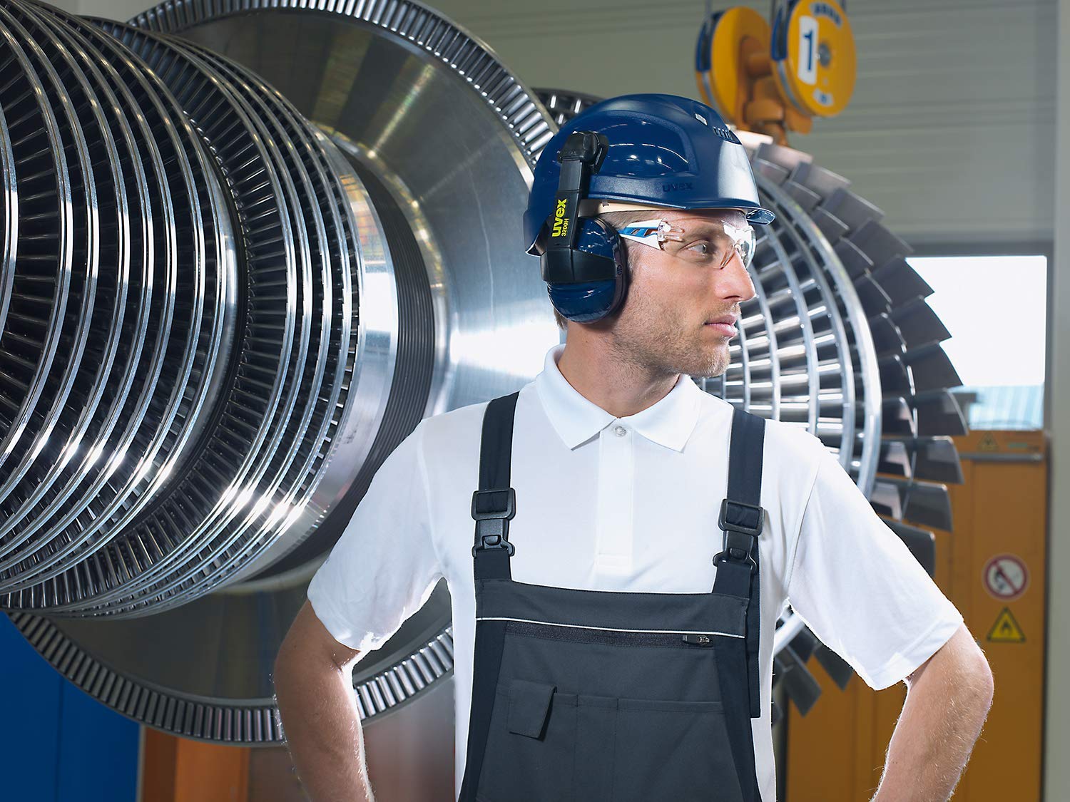 Uvex 9772531 Casque de Protection Pheos B-S-WR - Casque de Travail ventilé pour Chantier - Bleu