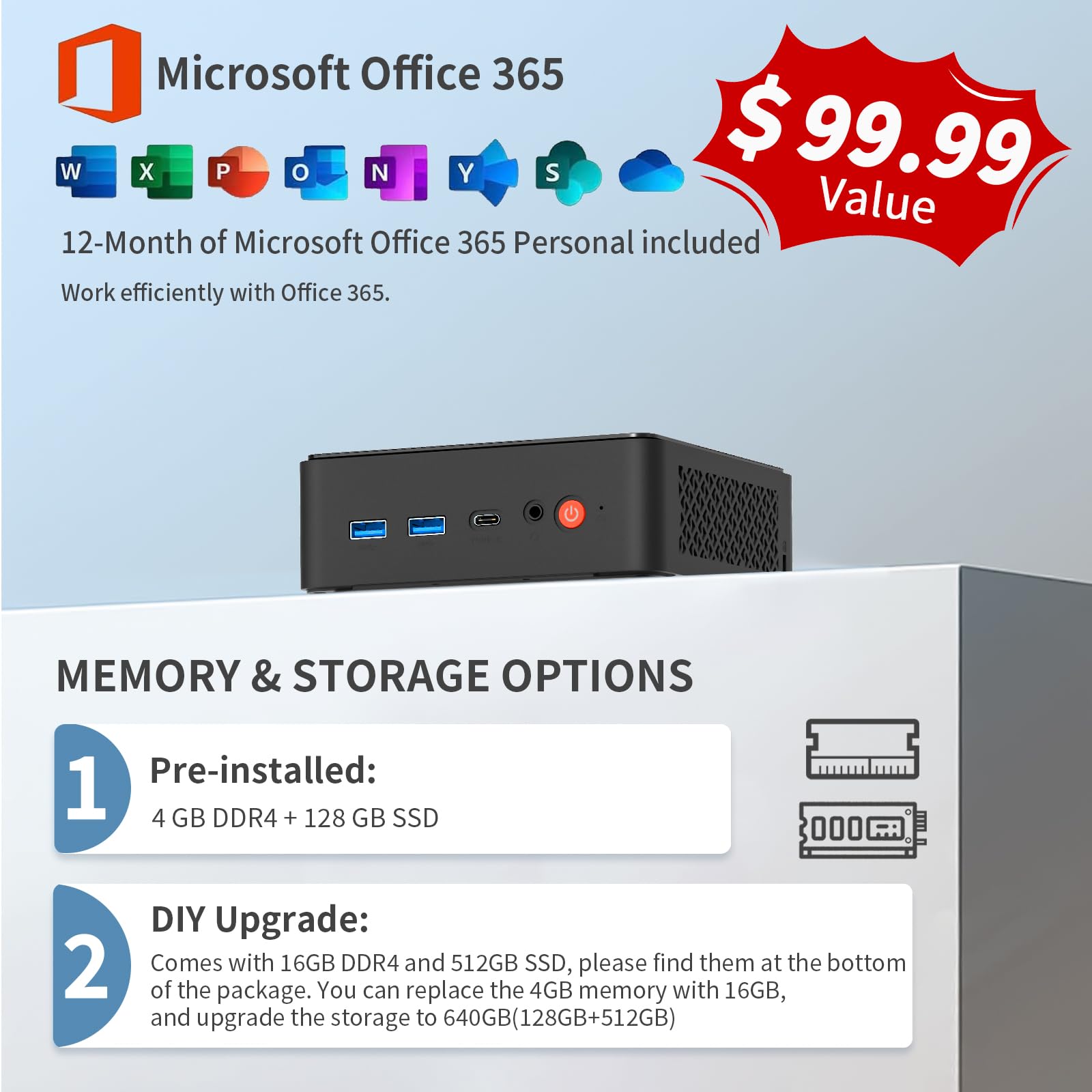 Amazon.com: QAZIPO Mini PC, 1 Year Office 365, Alder Lake N100(Up Amazon.com: QAZIPO Mini PC, 1 Year Office 365, Alder Lake N100(Up