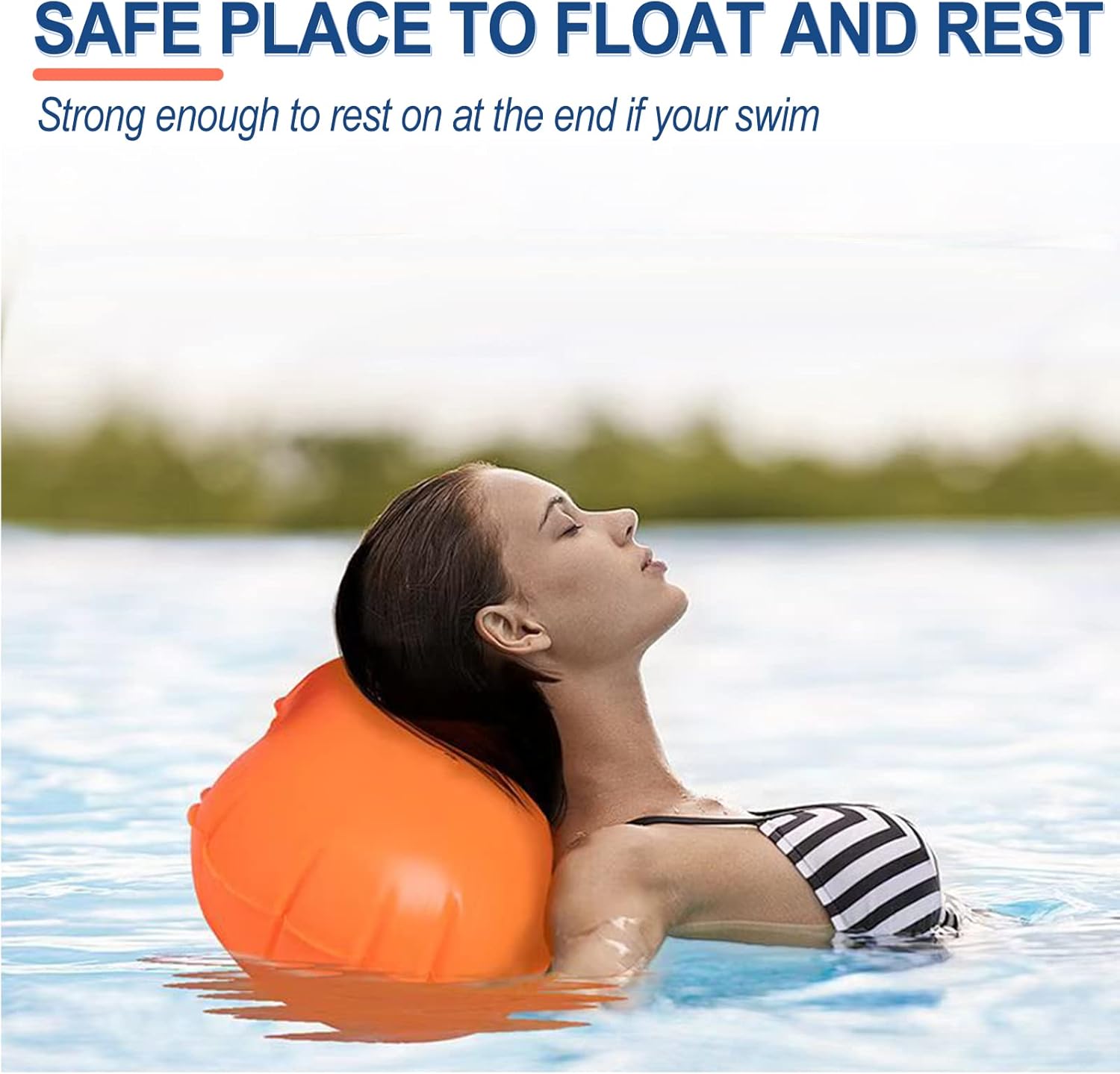 SUMARPO Swim Buoy with 28L Drybag, Waterproof Bag for Boating, Fishing, Visible Safety Float Swim Bubble for Open Water, Swimrun, Triathletes, Snorkelers
