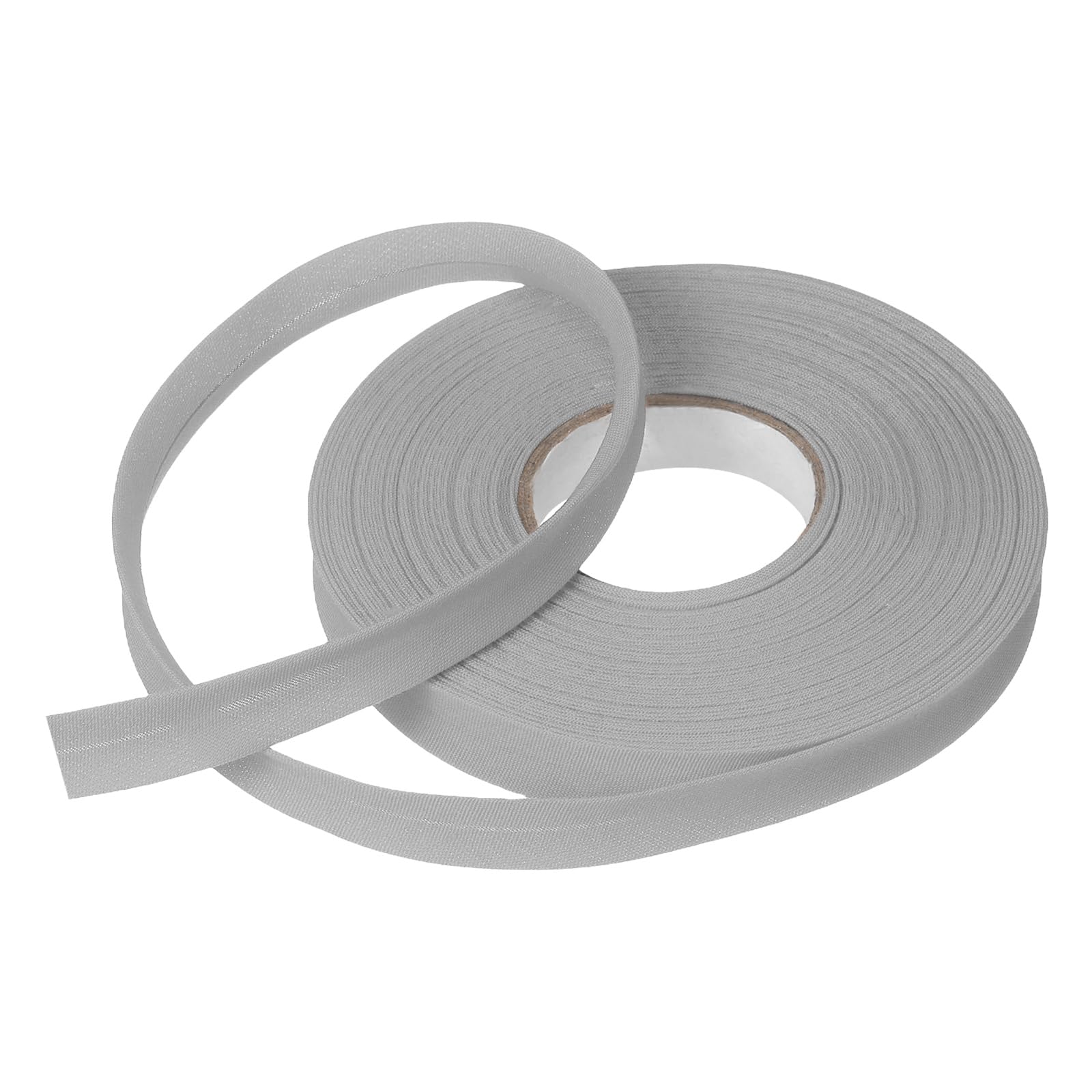 sourcing map 1/2 Inch Single Fold Bias Tape Polyester Continuous Bulk Bias Tape for Sewing,Seaming Quilting Hemming Binding Crafts (Gray 15 Yards) โ image 1