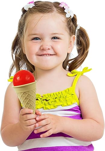 Miniatura 3 de Juguete de helado (9 piezas) - Juguetes de simulación para niños pequeños, juego de helado multicolor, máquina de helados para niños, dramática